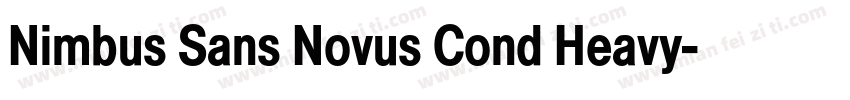 Nimbus Sans Novus Cond Heavy字体转换
